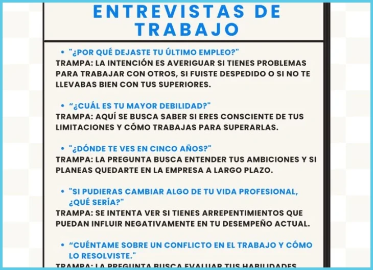 Preguntas trampa en entrevistas laborales y cómo responderlas
